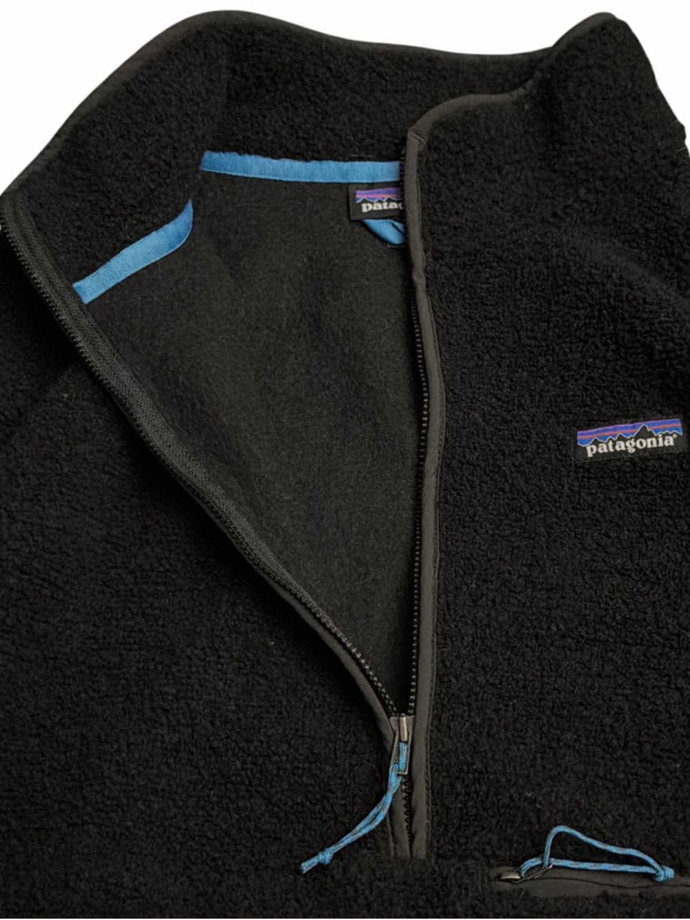 Patagonia Reclaimed Men’s Black 1/2 Zip-Up Synchilla Fleece Pullover - Picture 4 of 7